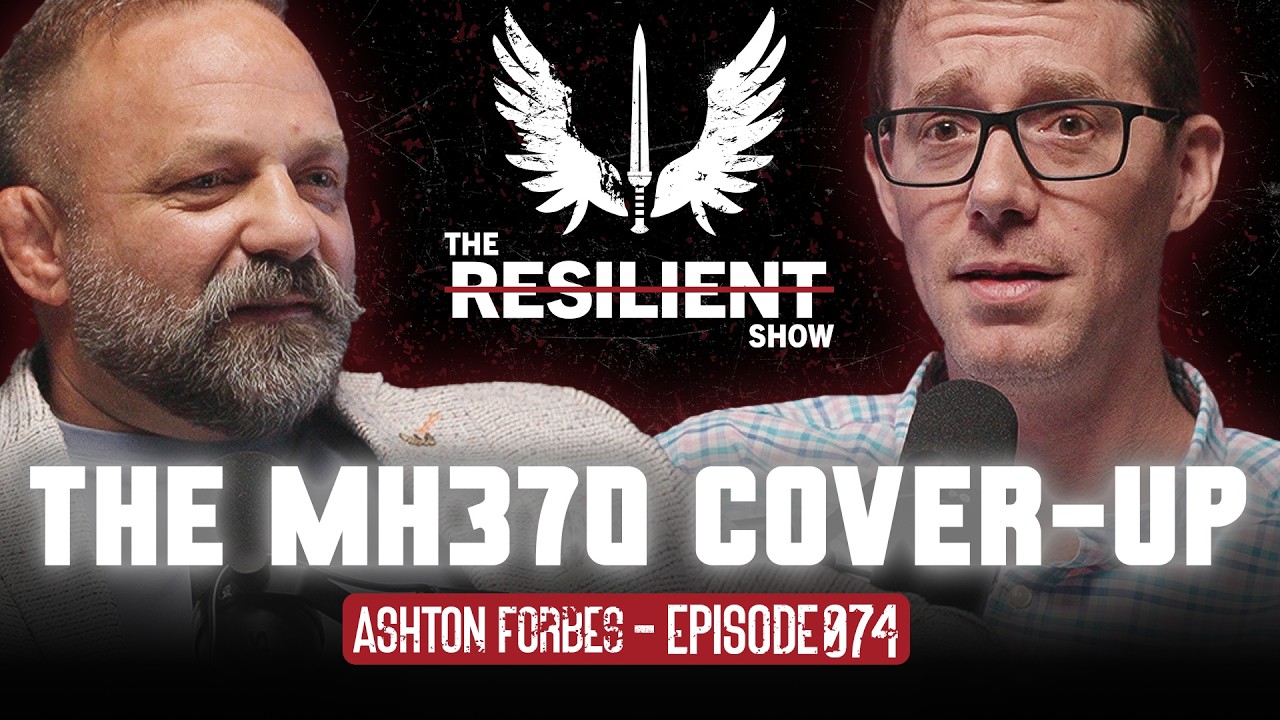 YouTube post by @ResilientShow for Vortex Optics. Caption reads: What Happened to MH370? Ashton Forbes Reveals....