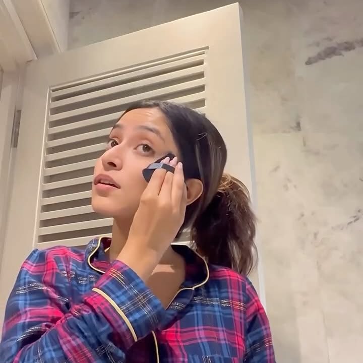 Instagram post by @anushkahazraa for OLAY. Caption reads: Adulting is hard🥹🤦🏻‍♀️

But hey, it doesn’t....