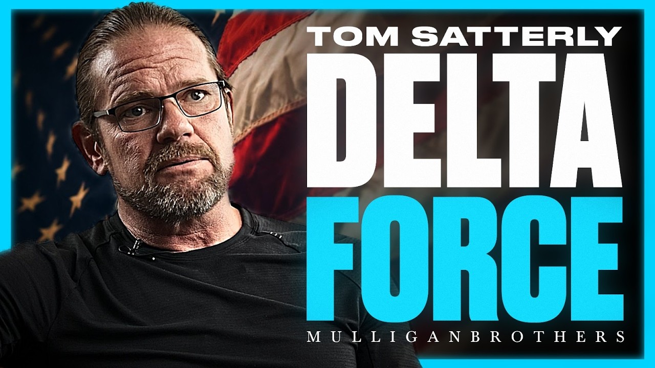 YouTube post by @MulliganBrothersInterviews for Marek Health. Caption reads: Tom Satterly - Delta Force Operator: “The Truth....
