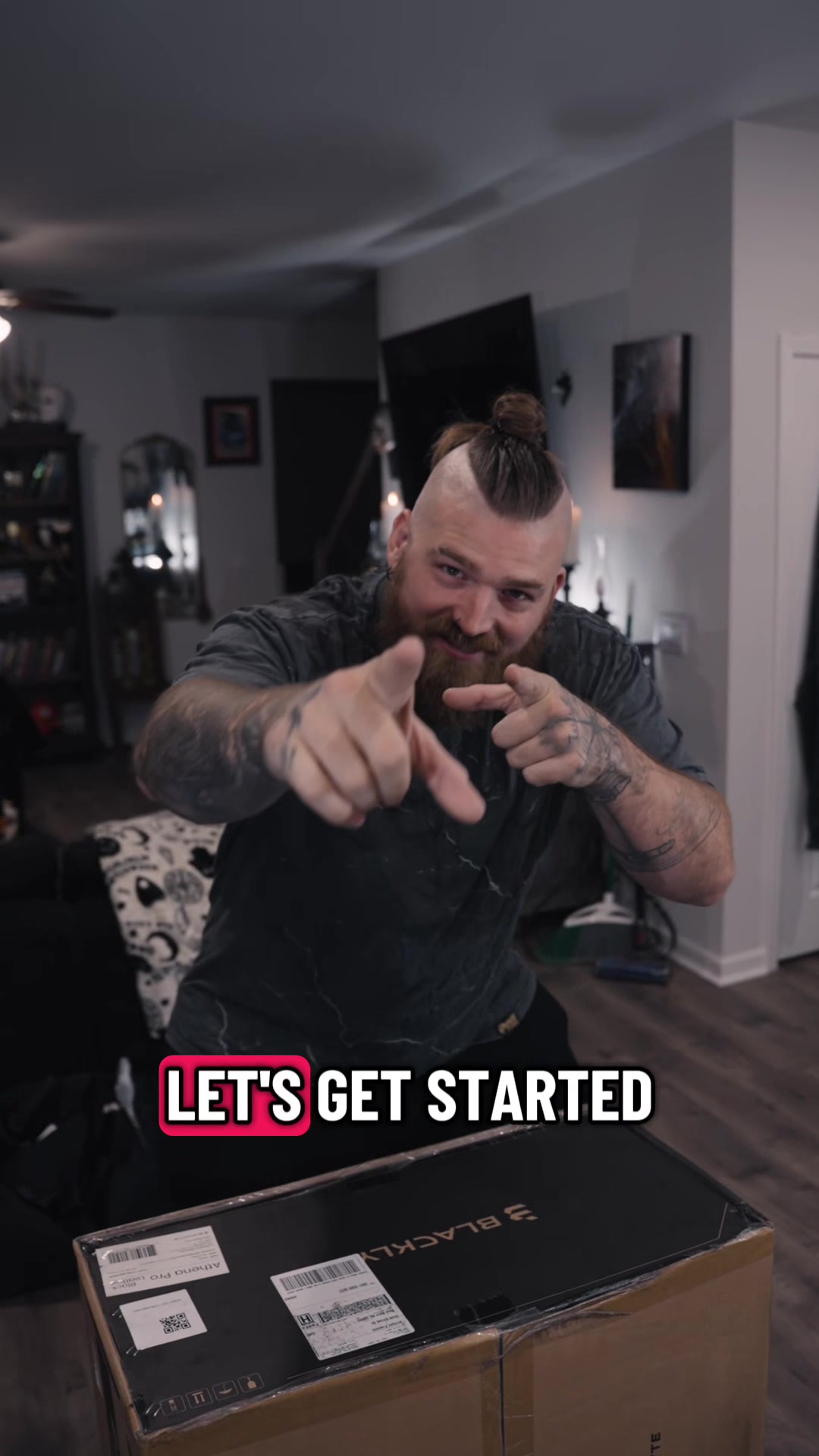 TikTok post by @jake_theviking for Blacklyte. Caption reads: Meet the NEW @blacklyte Athena Pro — where....