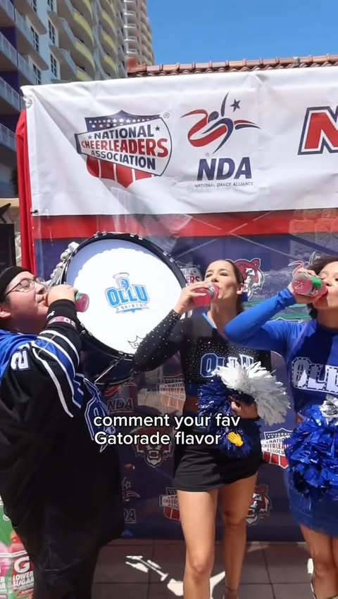 Instagram post by @ndadance for Varsity Spirit. Caption reads: We can’t choose. 🤭 #Gatorade_Partner.
