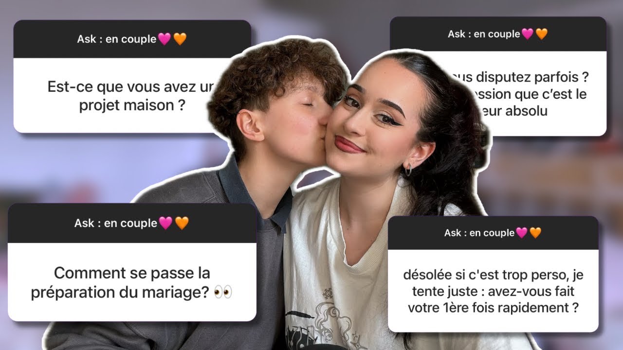 YouTube post by @thepeculiarclub for everdrop. Caption reads: FAQ COUPLE QUEER -  MARIAGE, S*XE, DISPUTE.