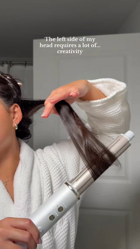 Instagram post by @abigaillinnn for T3 Micro. Caption reads: Sometimes using my left hand requires way too much....