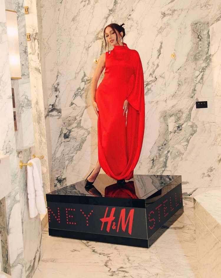 Instagram post by @anitta for Stella McCartney. Caption reads: A night in London with my @hm and ....