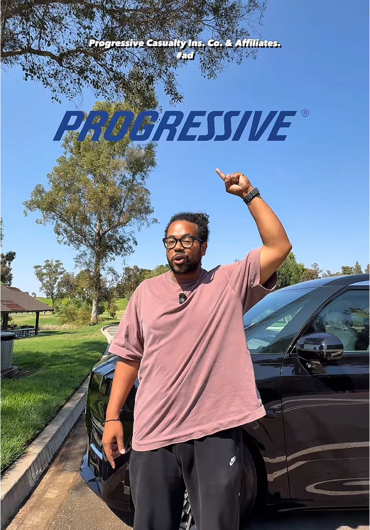 TikTok post by @forrestsautoreviews for Progressive. Caption reads: [...] I look to for my insurance needs.......