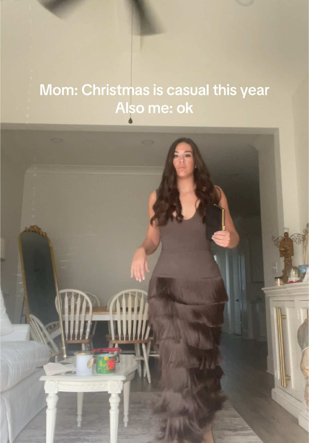TikTok post by @pooooooooooooks for PrettyLittleThing. Caption reads: [...] merry casual Christmas!!! Thx you....