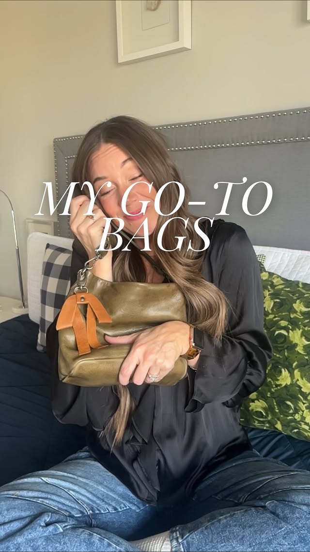 Instagram post by @confetticallie for Latico Leathers. Caption reads: I will splurge on two things: shoes + bags.

&....