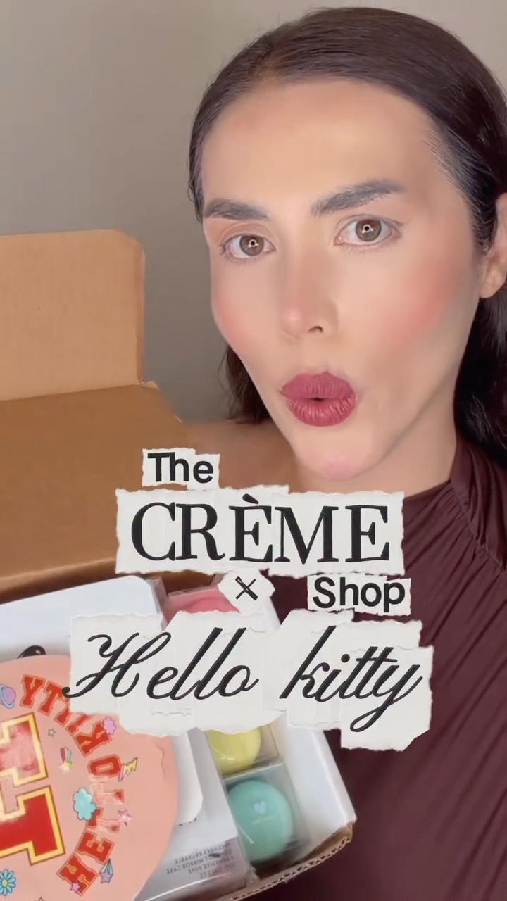 Instagram post by @esraurn for Hello Kitty. Caption reads: @thecremeshop @hellokitty 

I recently tried these....