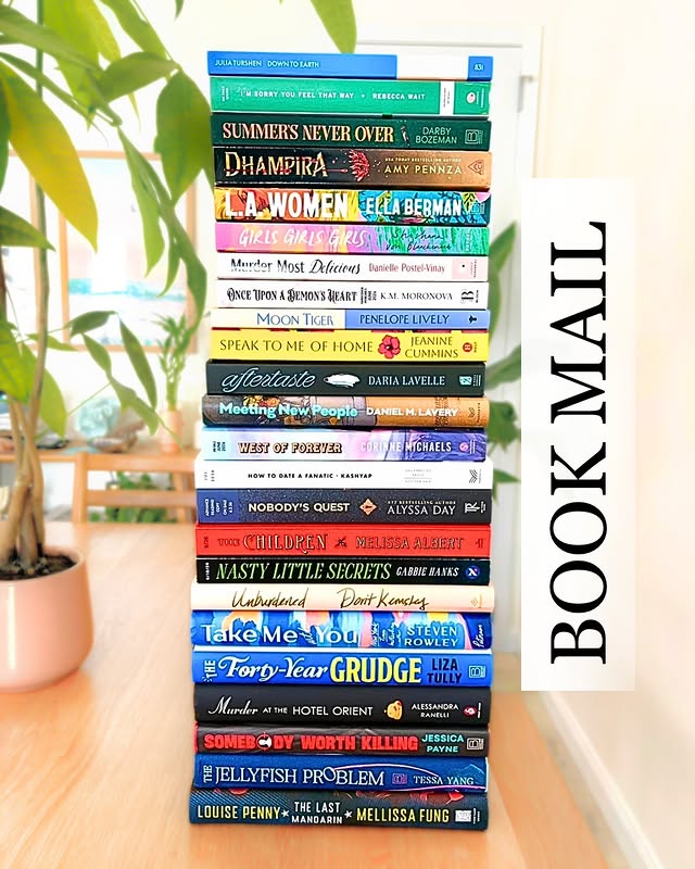 Instagram post by @beachreadsbysteph for Gallery Books Group. Caption reads: A tower of possibilities 📚✨ Thank you to the....