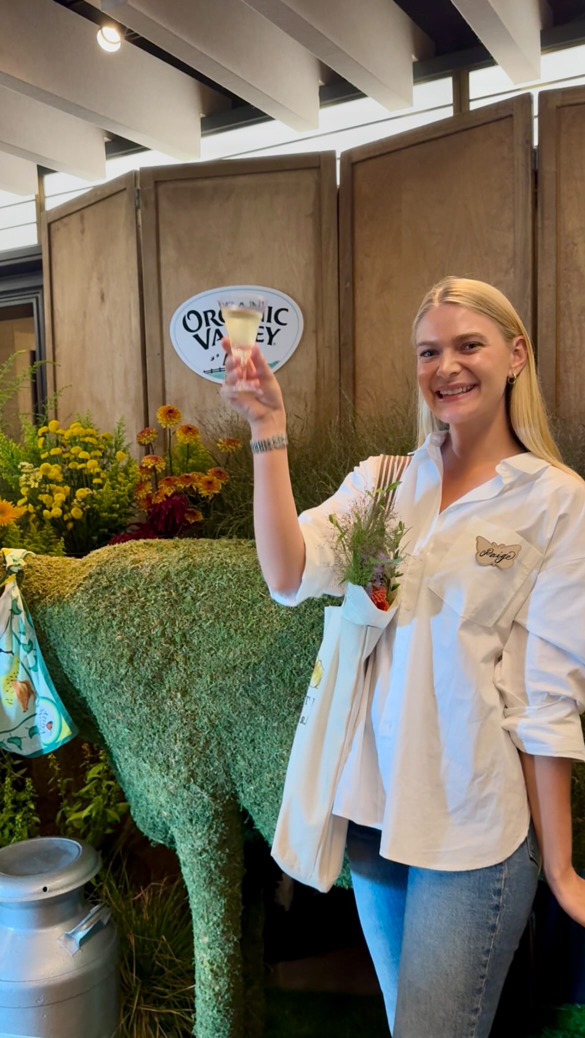 Instagram post by @bitesbythepage for Organic Valley. Caption reads: #OrganicValleyPartner My favorite dairy brand,....