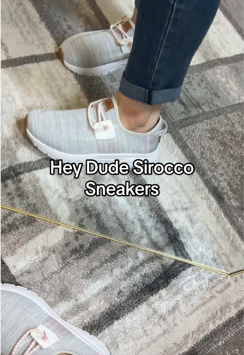 TikTok post by @jlynn1421 for Hey Dude Shoes. Caption reads: [...] a pair if you still see the link✨....