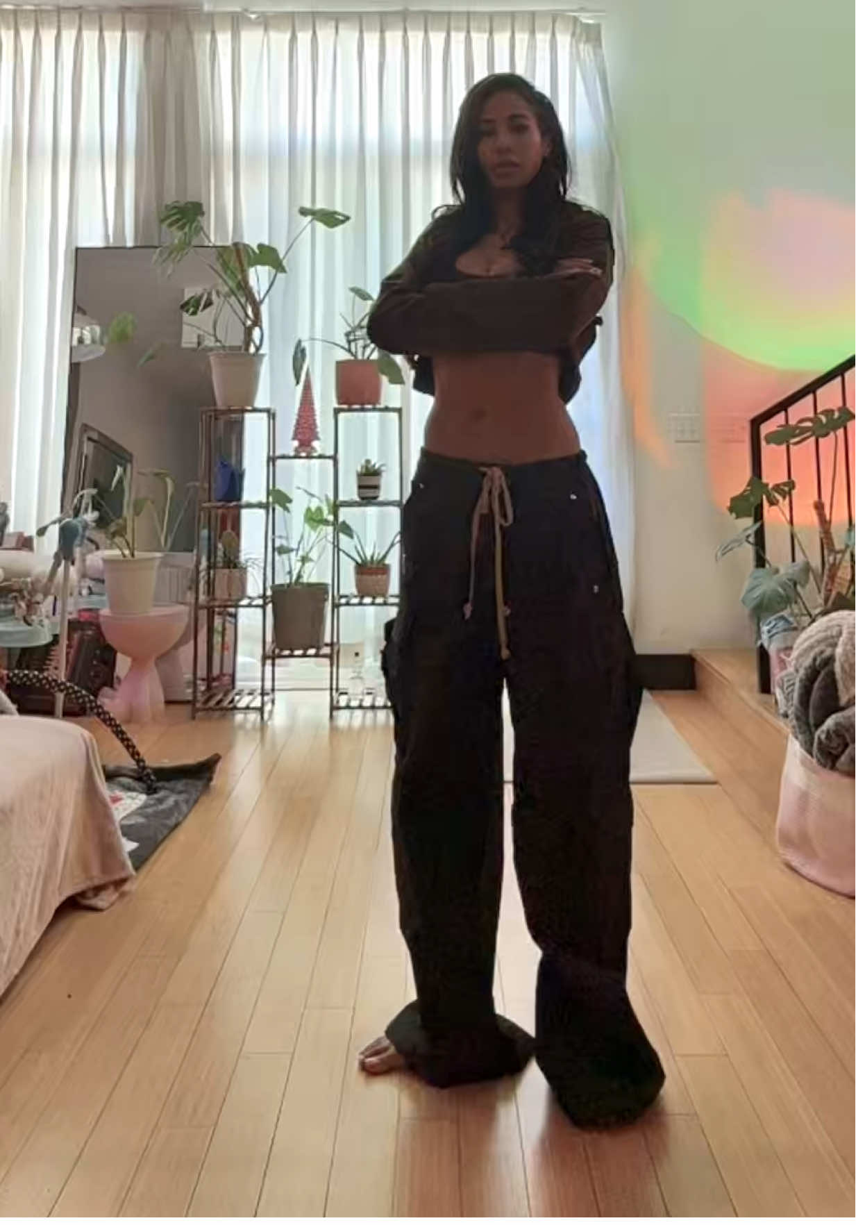 TikTok post by @nikiaxo for mnml. Caption reads: what yall think? 5’11 size M @mnml #mnml .