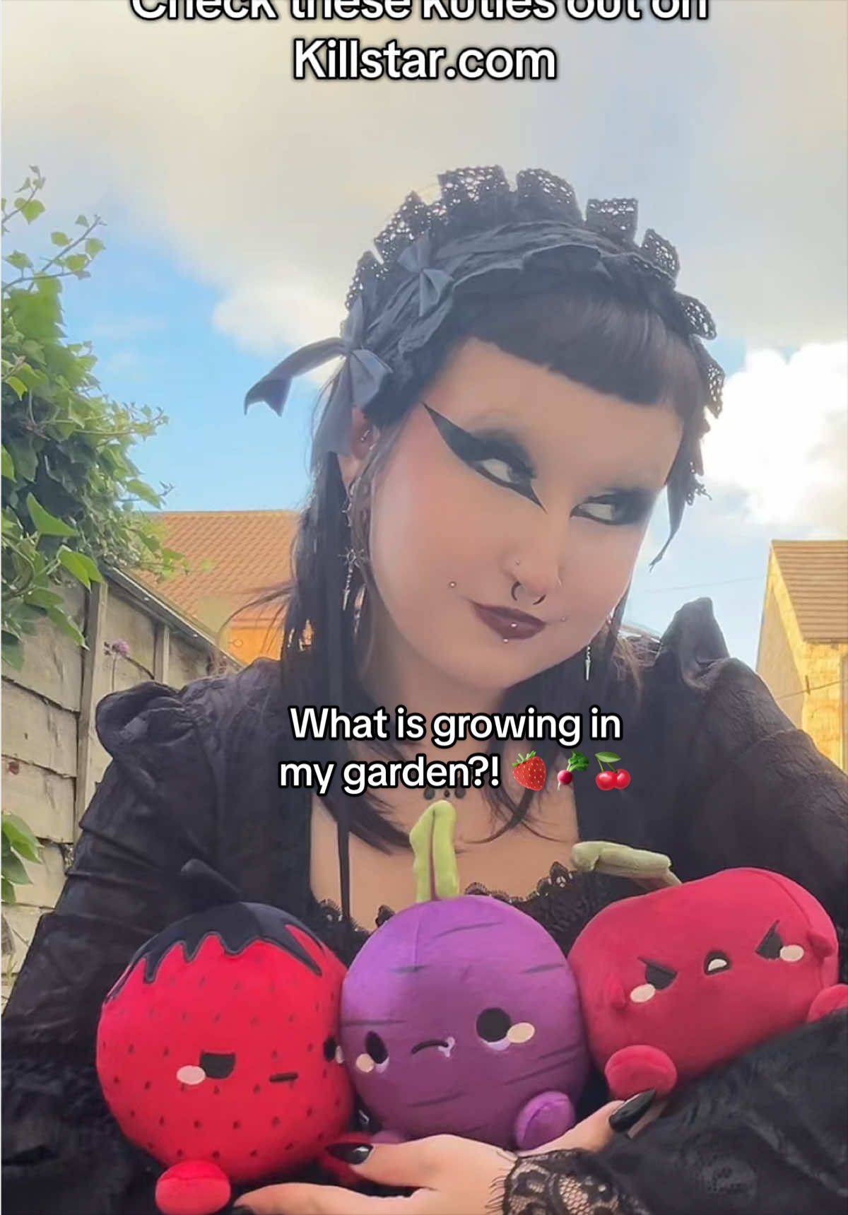 TikTok post by @ghoulishlillith for KILLSTAR. Caption reads: [...] Kuties from @KREEPTURES by @KILLSTAR I fell....