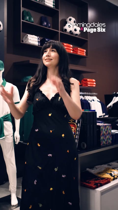 Instagram post by @elanafishman for Bloomingdale's. Caption reads: Looking to dress game day-ready? ⚽ @bloomingdales....