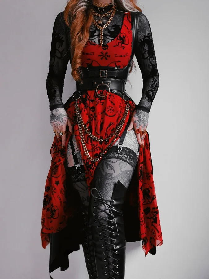 Instagram post by @kllsym for Blackmilk Clothing. Caption reads: [...] for Krampus at Christmas time 🌲❄️....