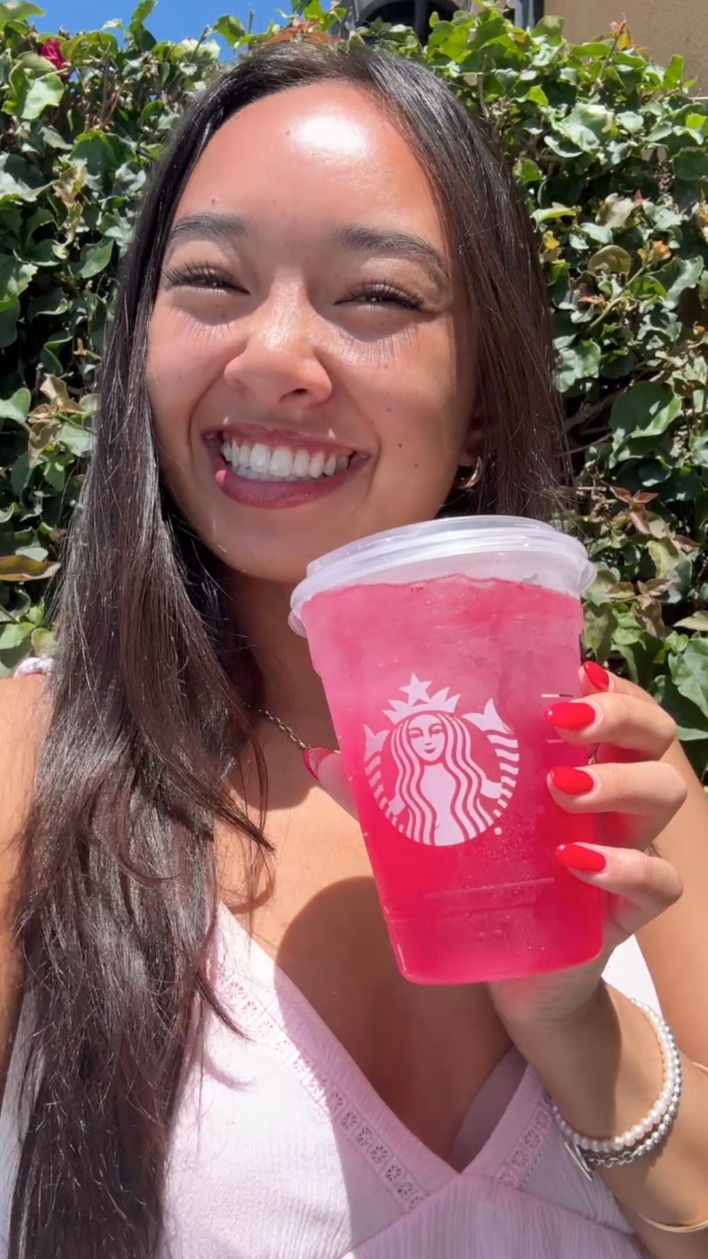 Instagram post by @nicolelaeno for Starbucks. Caption reads: @Starbucks Secret Menu Content has arrived! Submit....