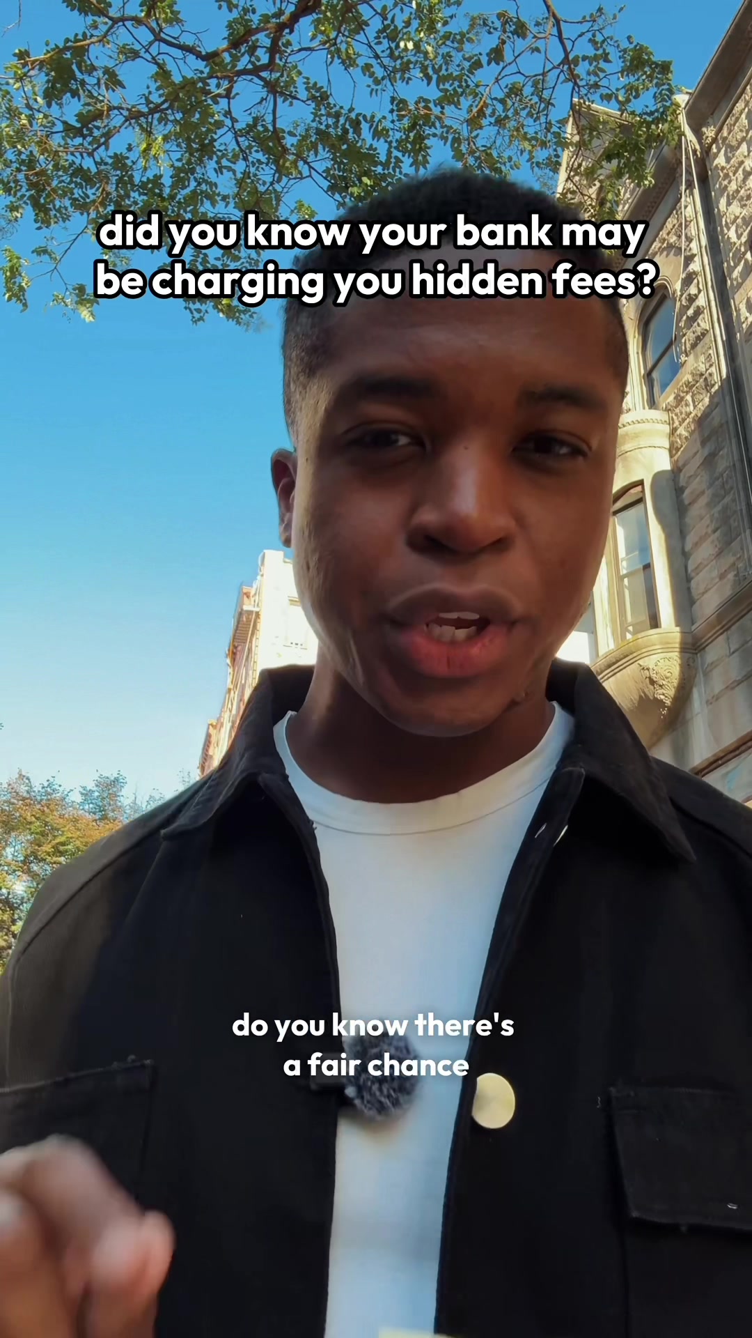 TikTok post by @careercolin for Ally. Caption reads: [...] bank fees. Here’s how to avoid them with....