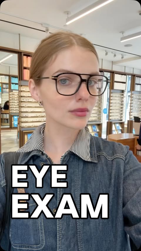 Instagram post by @goatedpickle777 for Warby Parker. Caption reads: Have no fear! A @warbyparker eye exam is like....