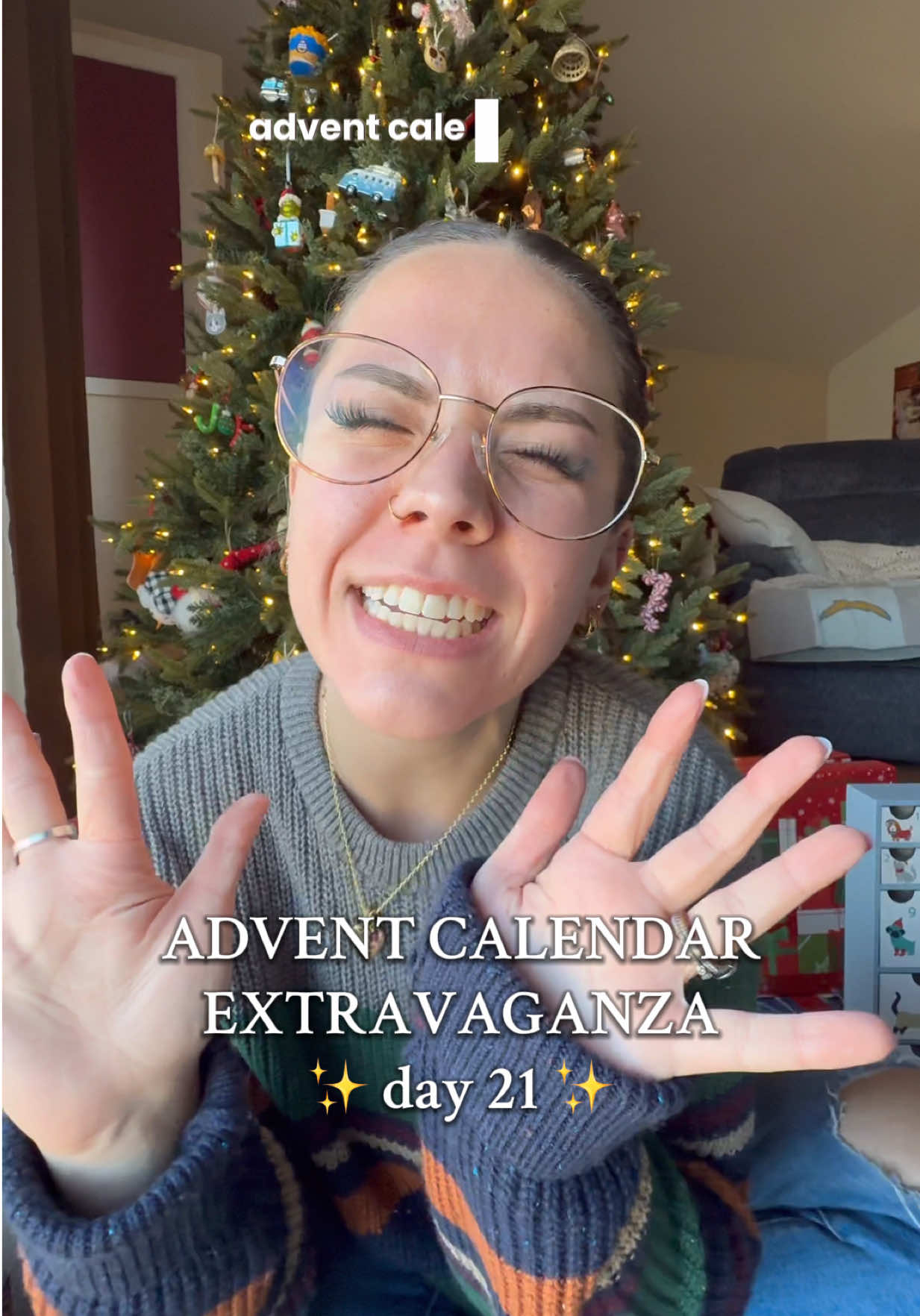 TikTok post by @jenna_bariatricbestie for Nespresso. Caption reads: [...] #series #christmashaul @Nespresso USA @Bon.