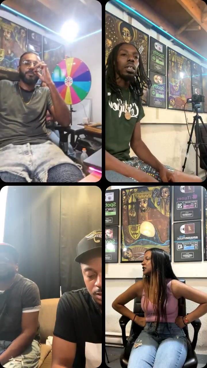 Instagram post by @neenabrown for Twitch. Caption reads: [...] Knows 🤫🤐 Just Went Down Live On @twitch 📺....