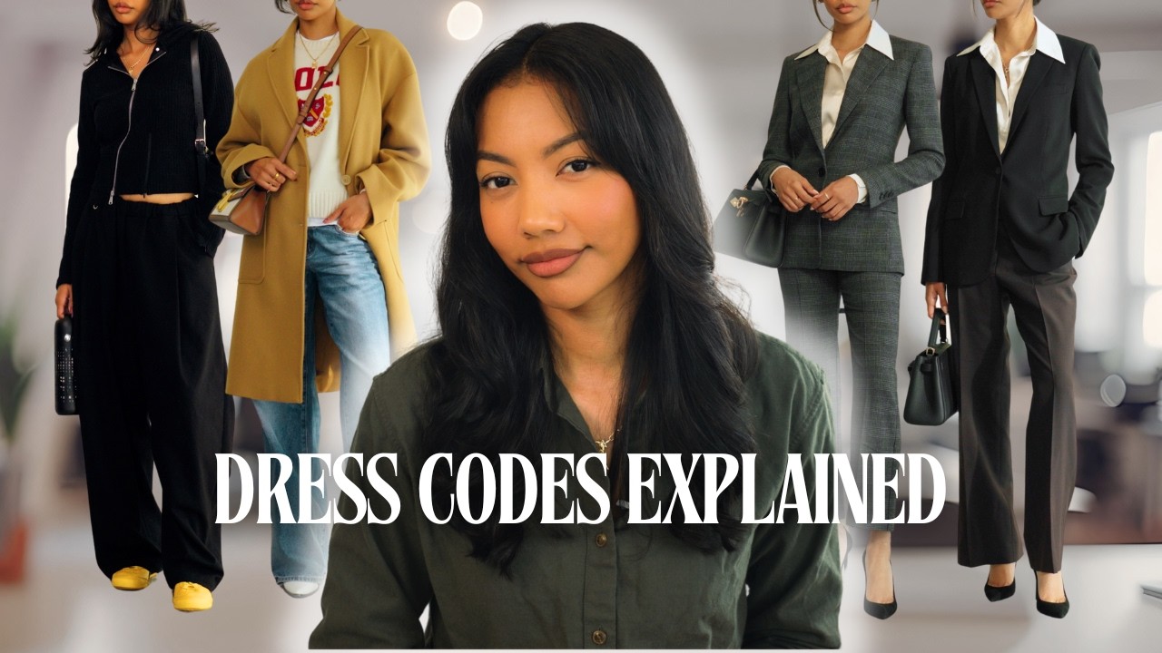 YouTube post by @aasian for Mint And Lily. Caption reads: STOP WEARING THIS TO WORK! - Office Dress Codes....