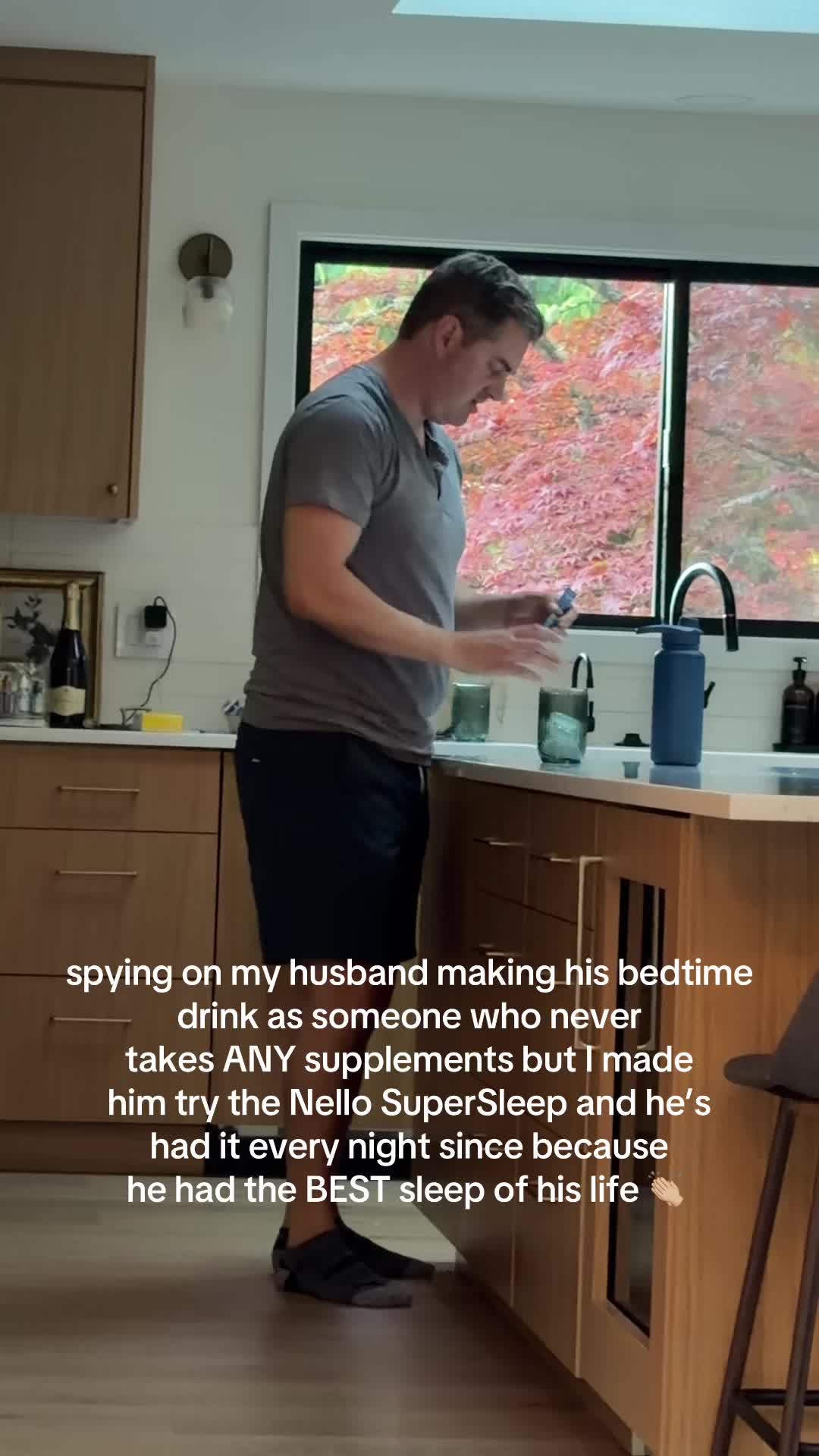 TikTok post by @court_neyrenee for nello. Caption reads: [...] sleeps very poorly, but SuperSleep from....