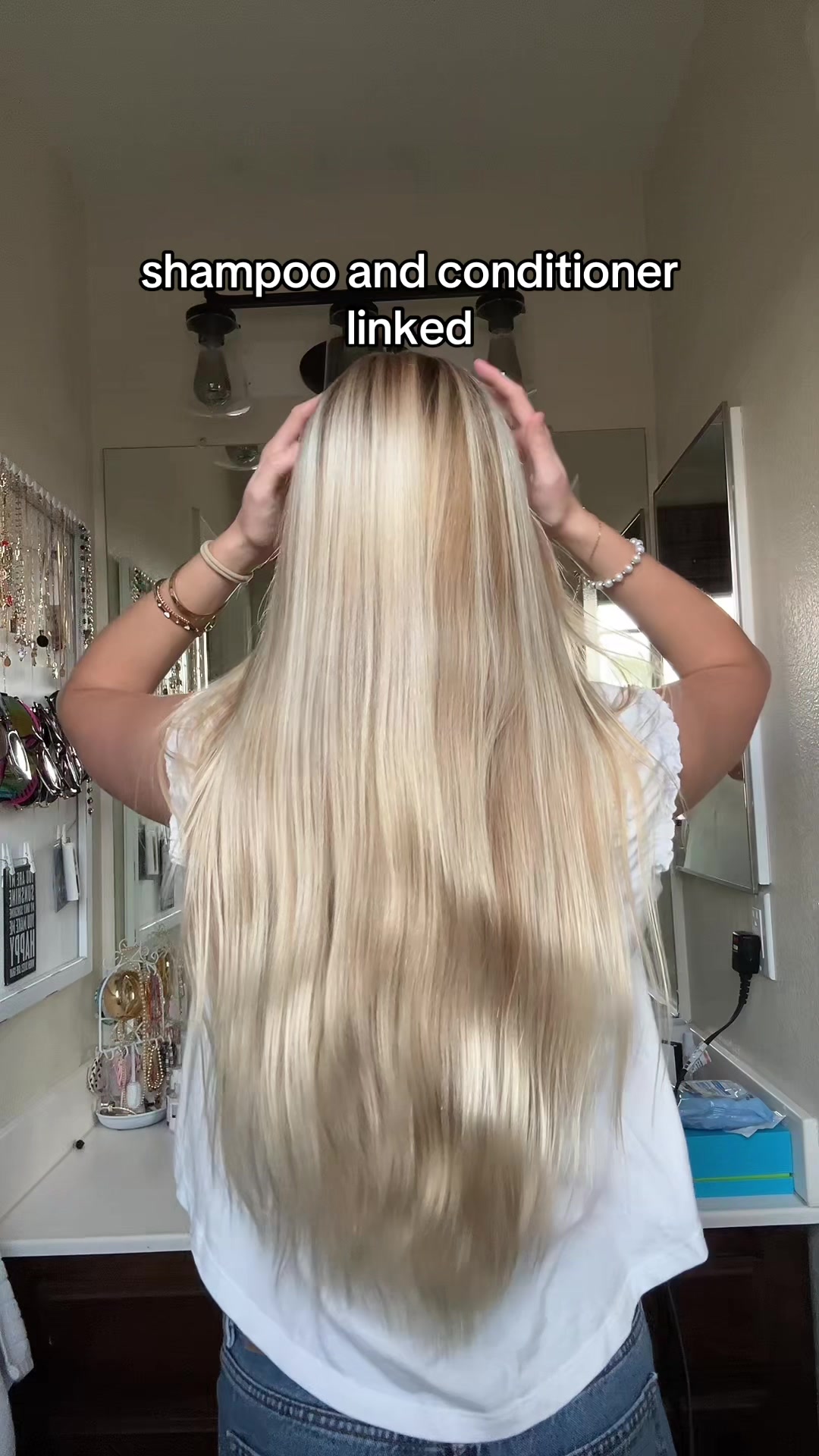 TikTok post by @cassidy_frederick for BondiBoost. Caption reads: @BondiBoost #hair #hairgrowth #hairtok #sale #fyp .