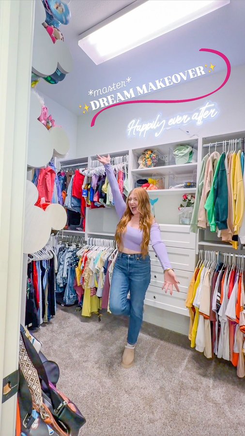 Instagram post by @jesssfam for Modular Closets. Caption reads: [...] a little (well, a LOT) of help from....