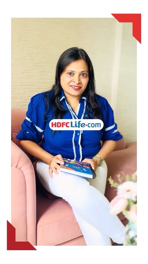 Instagram post by @lipsticks_n_rattles for HDFC Life. Caption reads: [...] future of those who matter most. #Ad....