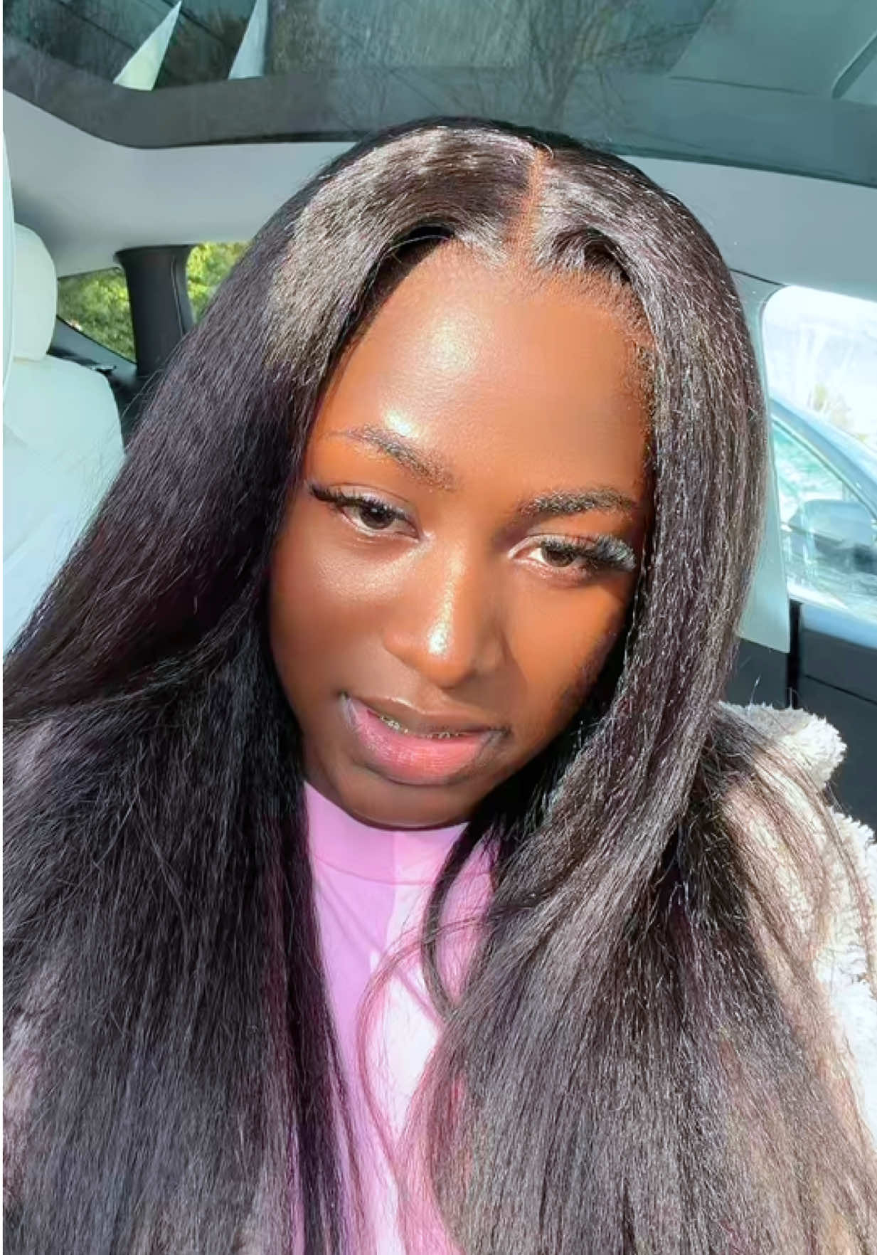 TikTok post by @eno_kay for OQHAIR. Caption reads: You can't tell this aint my hair... @OQHAIR....