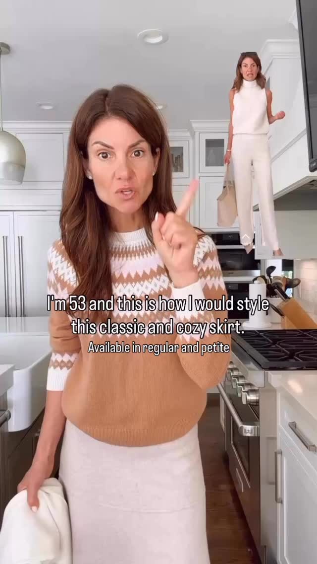 Instagram post by @hermidlifestyle for OGL Move. Caption reads: Styling this cute skirt 3 different ways, it is....