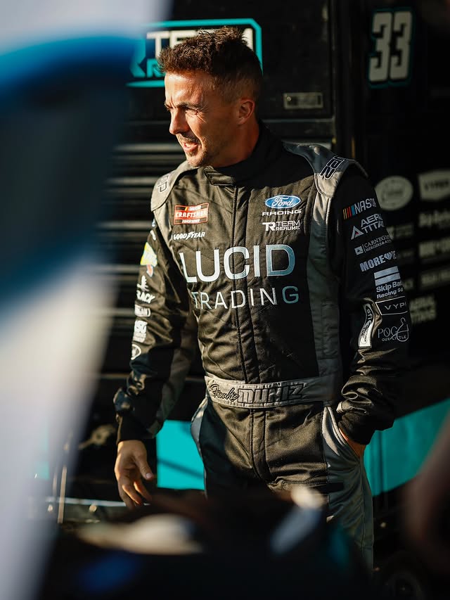 Instagram post by @frankiemuniz4 for Ford Performance. Caption reads: What a Daytona kickoff for 2026! Started 33rd,....