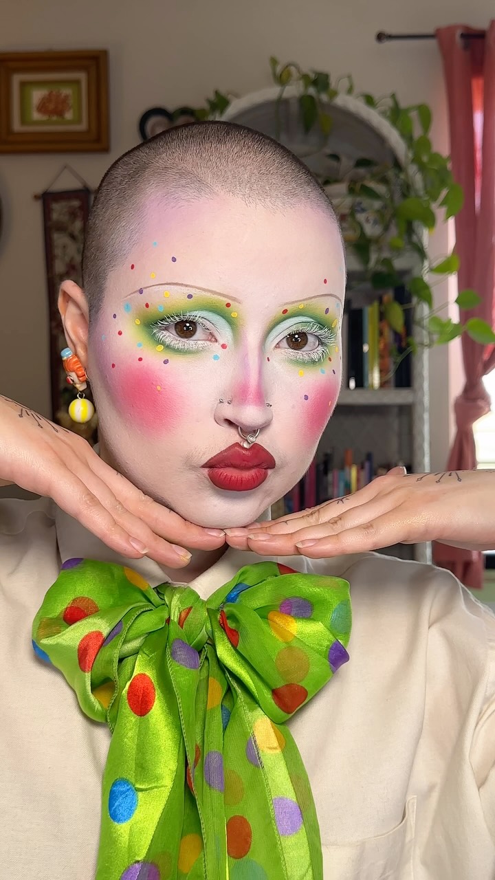 Instagram post by @toryzink_ for Sugarpill Cosmetics. Caption reads: Clowning around✨🤡
-
Using 

Received in....