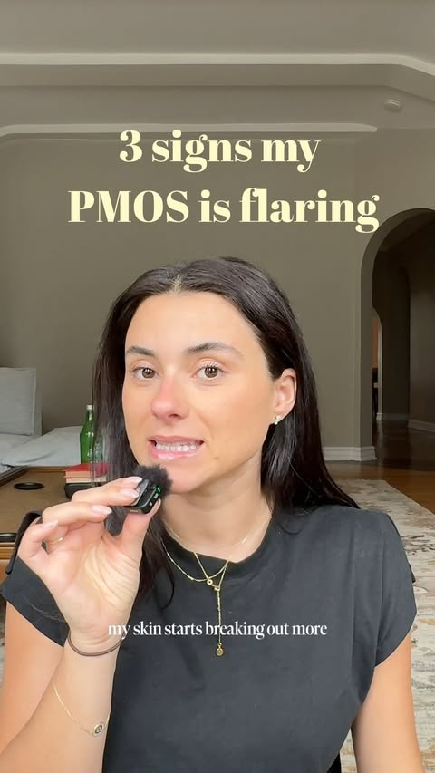 Instagram post by @elianauku for Mira Fertility. Caption reads: PMOS can look different for everyone, but for me,....