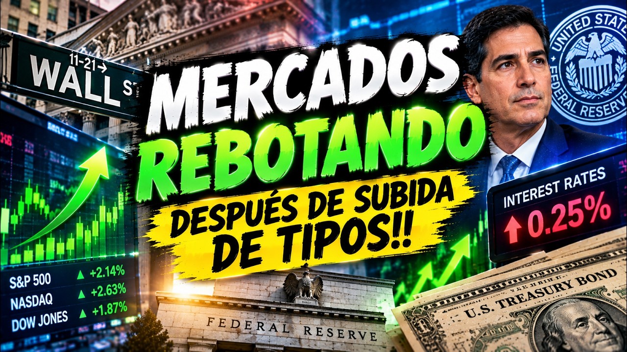 YouTube post by @SaberInvertiroficial for Robinhood. Caption reads: Calm Before the Storm? Markets Rebounding After....