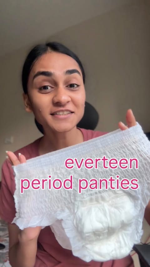 Instagram post by @periodsdidi for everteen. Caption reads: [...] No discomfort. Embrace your period with....