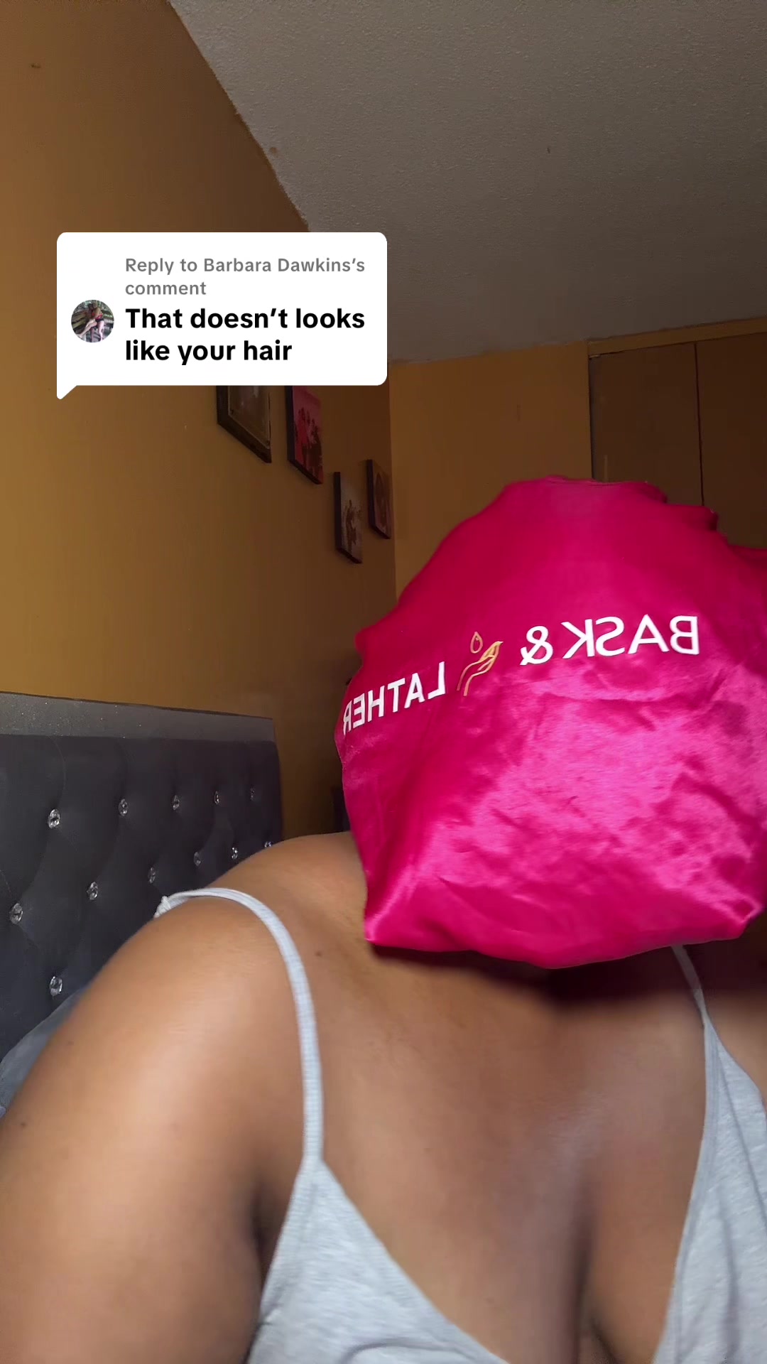 TikTok post by @starrvibes_222 for Bask and Lather Co. Caption reads: [...] to @Barbara Dawkins @Bask and Lather Co....