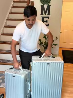 TikTok post by @arjunbhai_52 for Phi Villa. Caption reads: [...] #summerwins #luggagehack #bestluggage....
