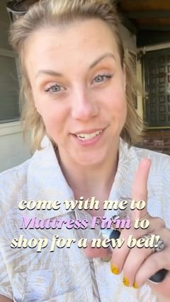 Instagram post by @jodiesweetin for Mattress Firm. Caption reads: Got to play Goldilocks for the day and find a....