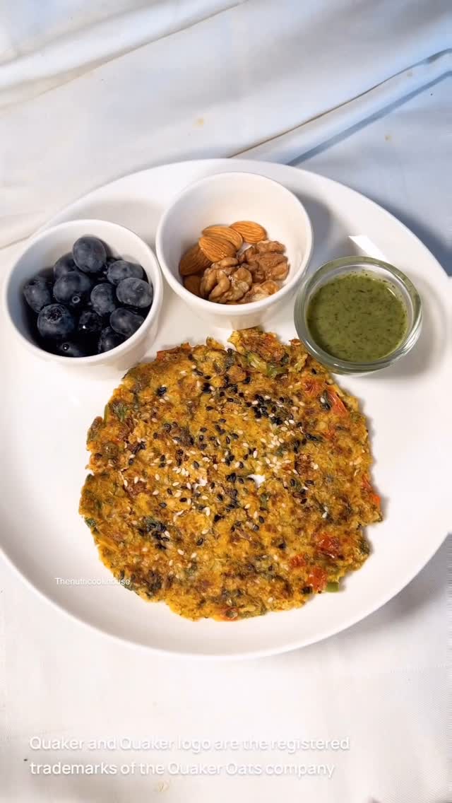 Instagram post by @thenutricookhouse for Quaker. Caption reads: Influenced with my favourite Chef Vikas khanna’s....