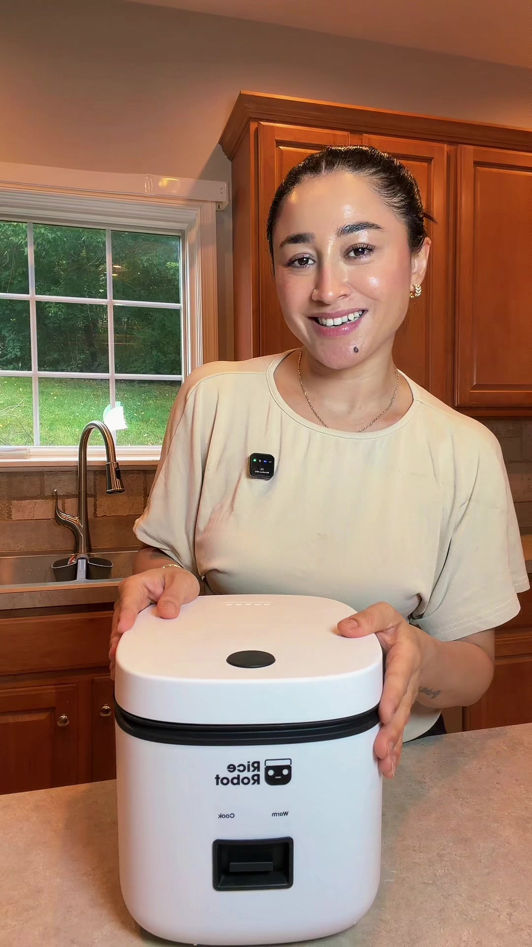 TikTok post by @dipmalalamgade for GraniteStone. Caption reads: @Granitestone #foryoupage #ricecooker #ricerobot.