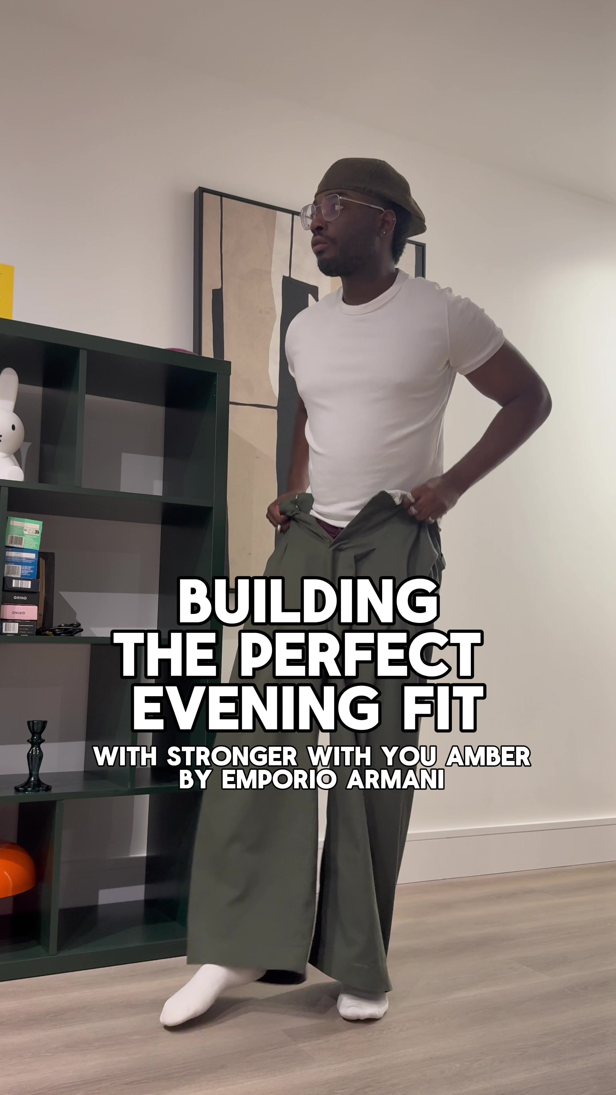 TikTok post by @dairemats for The Perfume Shop. Caption reads: AD My go to lately. Stronger With You Amber....