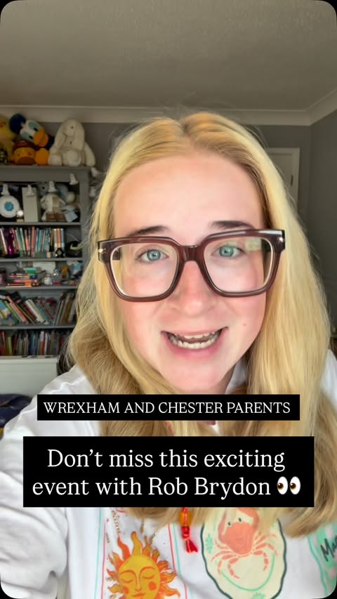 Instagram post by @robbrydon for Penguin Books. Caption reads: Wrexham and Chester Parents Don’t miss this....