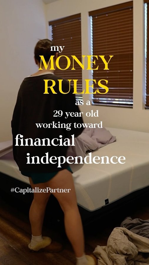 Instagram post by @mckenzie.mack_ for Capitalize. Caption reads: [...] reaching financial independence....