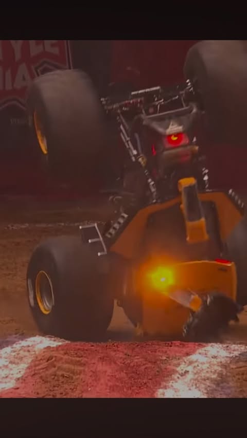 Instagram post by @tonyochsblackops for Monster Jam. Caption reads: [...] who I was built to be. #JCBbetter....