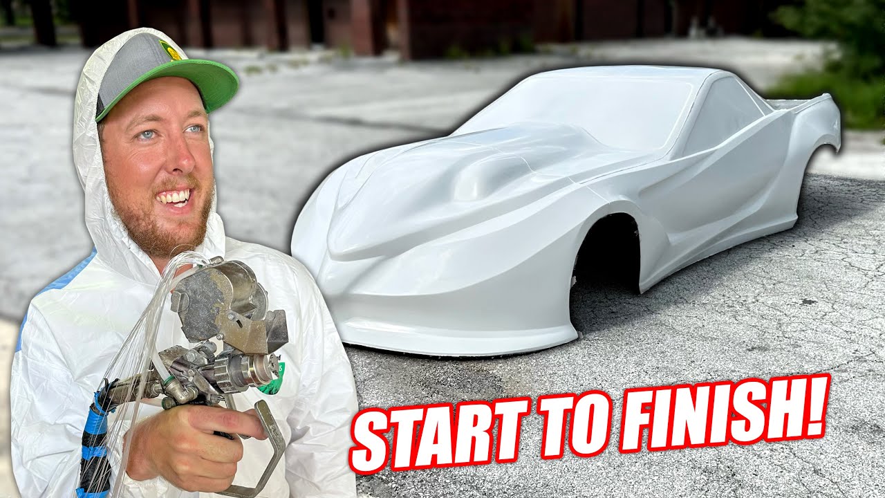 YouTube post by @CleetusM for Keeps. Caption reads: Leroy's Funny Car Body is DONE and It's INSANE!!!.