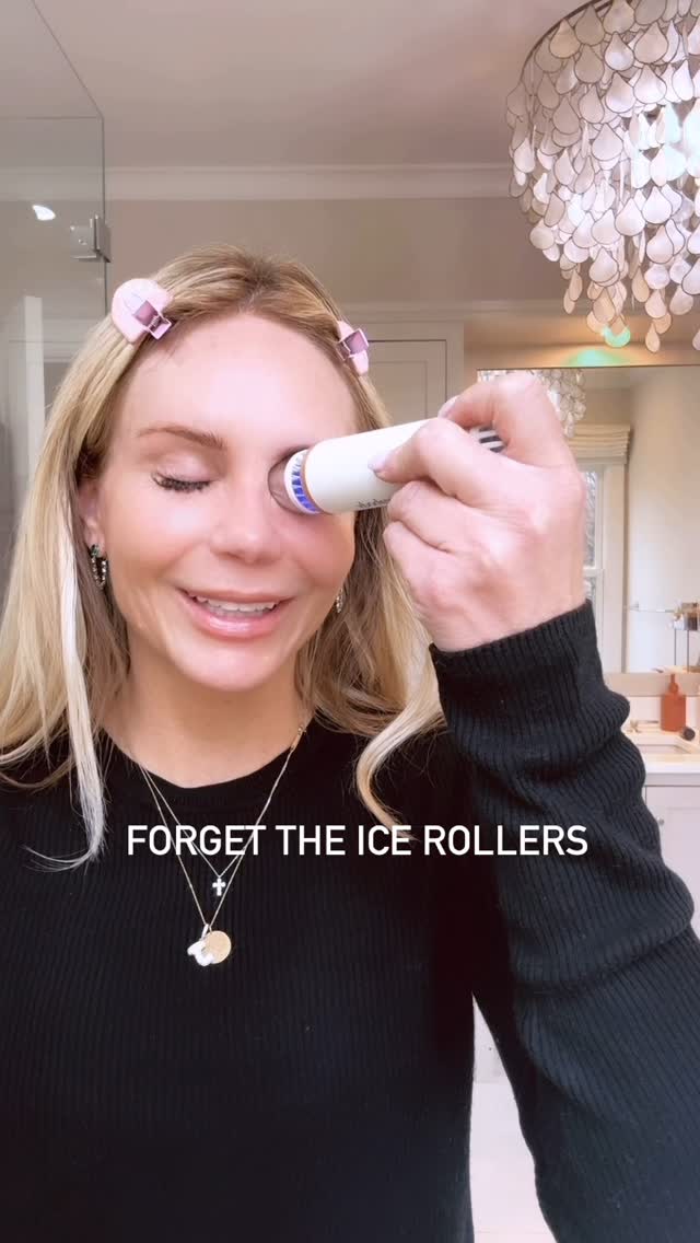 Instagram post by @jenna_crandall for Bloomingdales. Caption reads: Forget the ice rollers and frozen spoons. This....