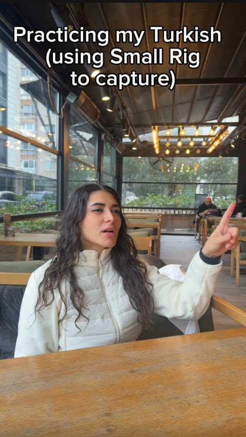 Instagram post by @chloejadetravels for SmallRig. Caption reads: [...] a bit of my Turkish. I used my....