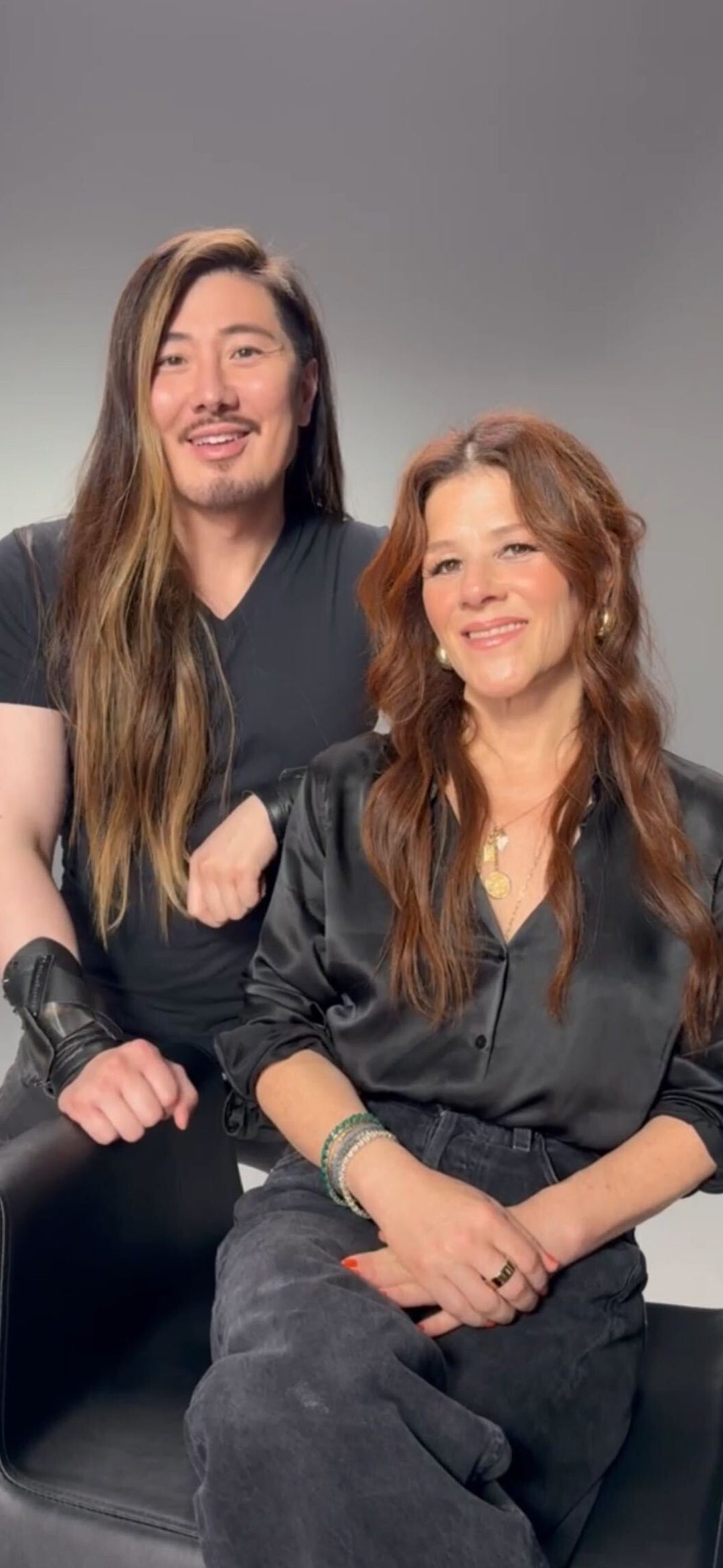 Instagram post by @traceycunningham1 for OLAPLEX. Caption reads: Great minds think alike…almost. @guy_tang....