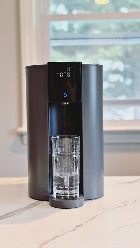 Instagram post by @epicqette for Waterdrop Filter. Caption reads: Clean water at home just got so much easier 💧 I....